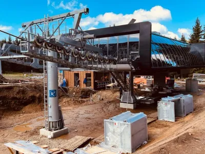 Rogla, smuči&scaron;če, nova &scaron;estsedežnica. Foto: arhiv Uniturja