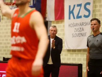 - trener Kansai Helios Domžale Damjan Novaković.- 25.09.2023 &ndash; ko&scaron;arka - Cedevita Olimpija: Kansai Helios Suns, superpokal Slovenije 2023 //FOTO: Bojan Velikonja