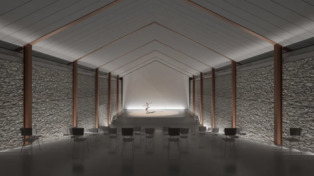 Nekdanje skladi&scaron;če bi postal kulturni center z dvema dvoranama. Foto:&nbsp;ARP studio