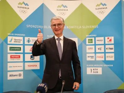 Franjo Bobinac, novoizvoljeni predsednik OZS Z&Scaron;Z.<br><br>- 16.12.2022 &ndash; 51. Volilna skup&scaron;čina OKS &ndash; Z&Scaron;Z, Olimpijski komite Slovenije - Združenje &scaron;portnih zvez - volitve predsednika OKS - glasovali o novem vodstvu med kandidati Tomažem Barado, Franjom Bobincem in Janezom Sodržnikom &ndash; <br><br>//FOTO: Bojan Velikonja