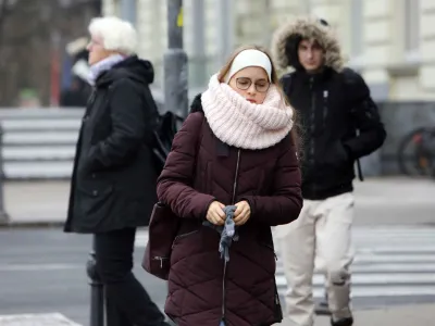 - 04.12.2023 &ndash; simbolična fotografija &ndash; zima &ndash; jutranji mraz v Ljubljani &ndash; temperature padle pod ničlo &ndash; //FOTO: Tomaž Skale