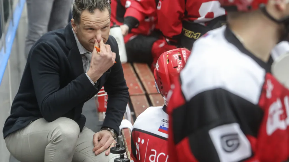trener Jesenic Gaber Glavič- 13.01.2023 &ndash; hokej - SŽ Olimpija: Sij Acroni Jesenice, državno prvenstvo - DP, finale: 2. tekma //FOTO: Jaka Gasar