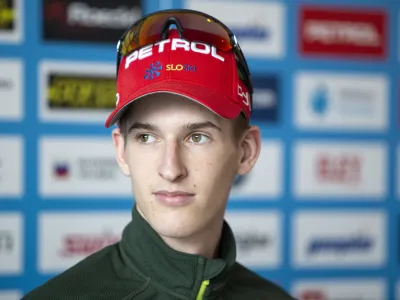 - Lovro Planko- 05.02.2019 - Smučarska zveza Slovenije (SZS) - mladinska biatlonska reprezentanca po vrnitvi s svetovnega prvenstva na Slova&scaron;kem - biatlon //FOTO: Matjaž Ru&scaron;t