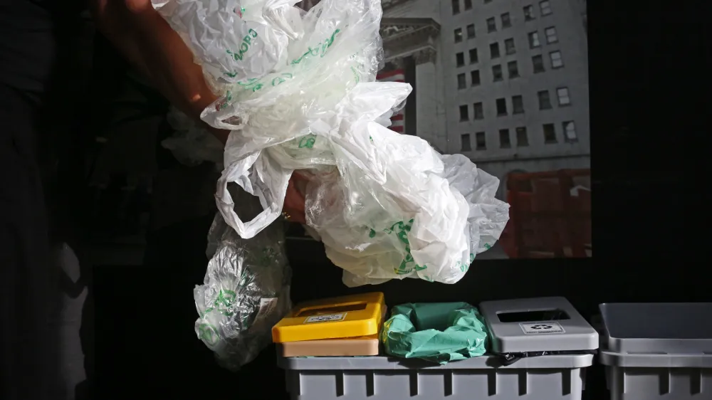 V E.Leclercu so plastične vrečke na oddelkih sadja in zelenjave ukinili leta 2021, v Sparu pa jih ukinjajo z novim letom.&nbsp;