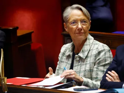 FILE PHOTO: French Prime Minister Elisabeth Borne attends the questions to the government session at the National Assembly ahead of a vote by members of parliament on immigration bill in Paris, France, December 19, 2023. REUTERS/Sarah Meyssonnier/File Photo
