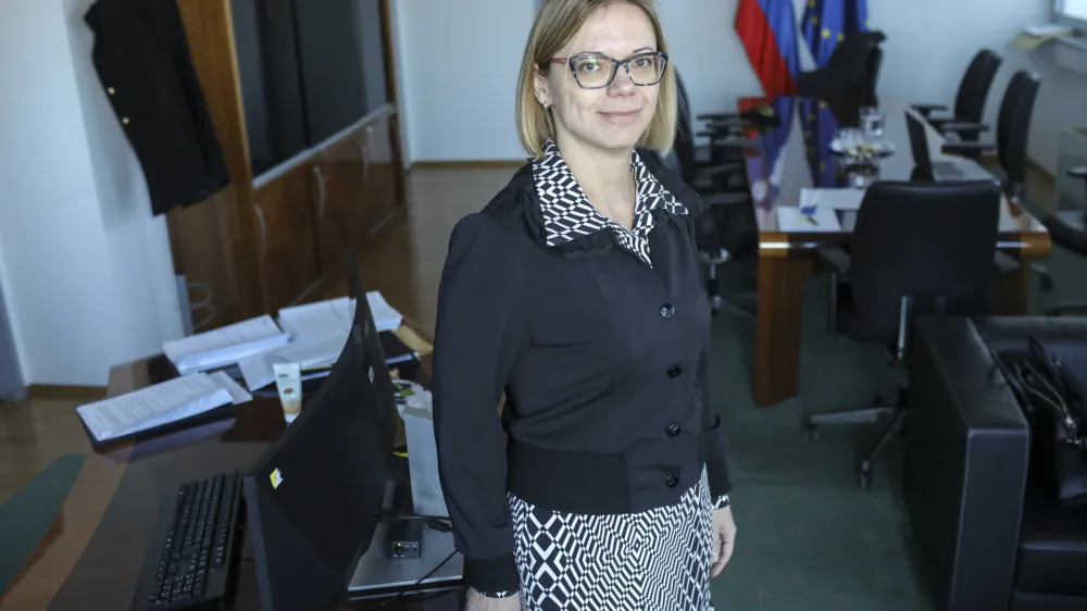 - 07.02.2023 - ministrica za javno upravo in notranje zadeve Sanja Ajanovič Hovnik<br><br>//FOTO: Jaka Gasar