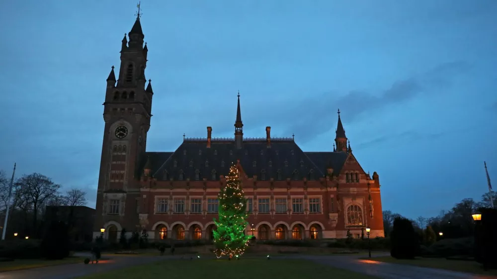 FILE PHOTO: General view of the International Court of Justice (ICJ) in The Hague, Netherlands December 11, 2019. REUTERS/Yves Herman/File Photo