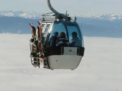 Smuči&scaron;če Krvavec,gondola, //FOTO: Bojan Velikonja <br><br>OPOMBA: ZA OBJAVO V ČASOPISU DNEVNIK