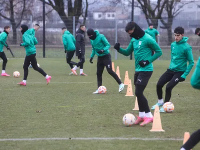 &nbsp;- 09.01.2024 &ndash; Nogometni klub NK Olimpija &ndash; novinarska konferenca pred začetkom zimskih priprav in trening. &nbsp;//FOTO: Bojan Velikonja