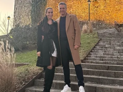 Tina Gaber in Robert Golob sta obiskala Gori&scaron;ki grad. F instagram