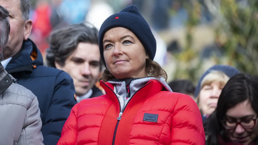 Tanja Fajon- 14.01.2024 - Dražgo&scaron;e 2024 - osrednja slovesnost Po stezah partizanske Jelovice v spomin na 82. obletnico Dražgo&scaron;ke bitke, //FOTO: Nik Erik Neubauer