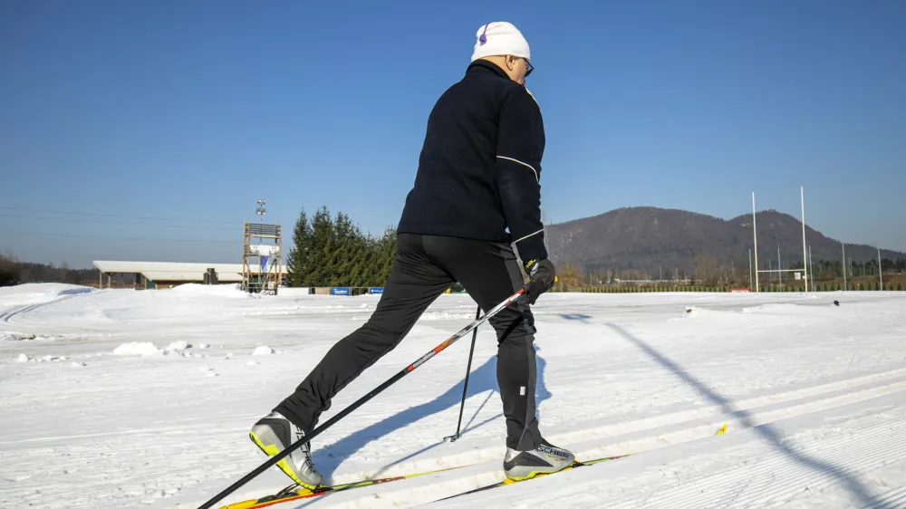 - 10.01.2020 &ndash; Mladinski golf center Stanežiče - umetno zasnežena proga za tek na smučeh - teka&scaron;ka proga - //FOTO: Matjaž Ru&scaron;t