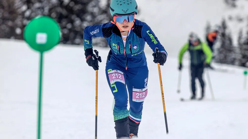 Klara Velepec je s srebrno medaljo na evropskem prvenstvu poskrbela za največji uspeh v slovenskem turnem smučanju doslej. F osebni arhiv
