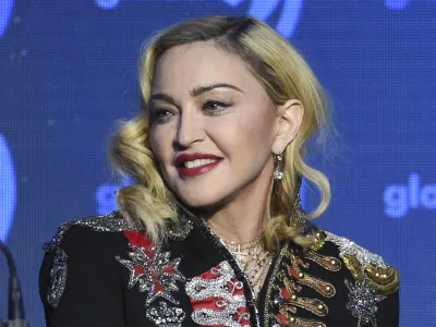 FILE - Madonna appears at the 30th annual GLAAD Media Awards in New York on May 4, 2019, in New York.. (Photo by Evan Agostini/Invision/AP, File)