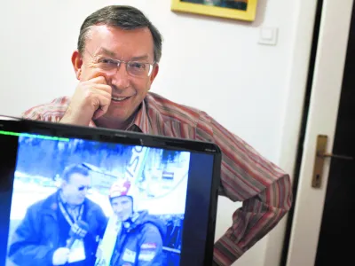 - Dr. Andrej Stare, slovenski zdravnik in &scaron;portni reporter.  //FOTO: Luka Cjuha