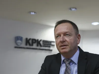 - 28.11.2023 - Predsednik Komisije za preprečevanje korupcije KPK dr. Robert &Scaron;umi //FOTO: Luka Cjuha