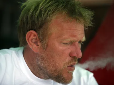 Robert Prosinečki, nogometni trener beograjskega kluba Crvena zvezda.//FOTO: Jaka Gasar