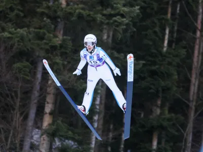 - Tina Erzar.28.01.2024. - Svetovni pokal v smučarskih skokih za ženske, Ljubno 2024.//FOTO: Bojan Velikonja