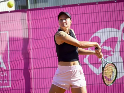 Dalila Jakupović  - 11.09.2023 &ndash;&Scaron;portni park Tivoli - ženski teni&scaron;ki turnir WTA 125 Zavarovalnice Sava Ljubljana, tenis  //FOTONik Erik Neubauer
