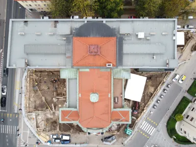 Prenova SNG Drama, arheolo&scaron;ka izkopavanja