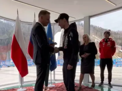 Poljsko odlikovanje za Anžeta lani&scaron;ka.