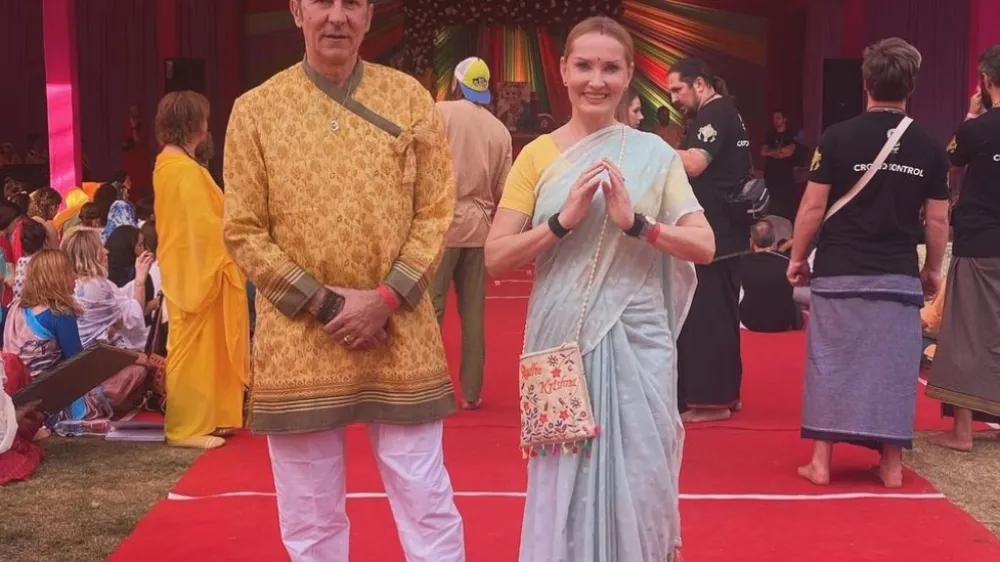 Branko Đurić in Tanja Ribič sta obiskala Indijo. F instagram