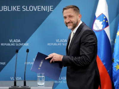 Klemen Bo&scaron;tjančič, finančni minister v Golobovi vladi, bo odslej tudi podpredsednik stranke Gibanje Svoboda. Foto: Arhiv Dnevnika