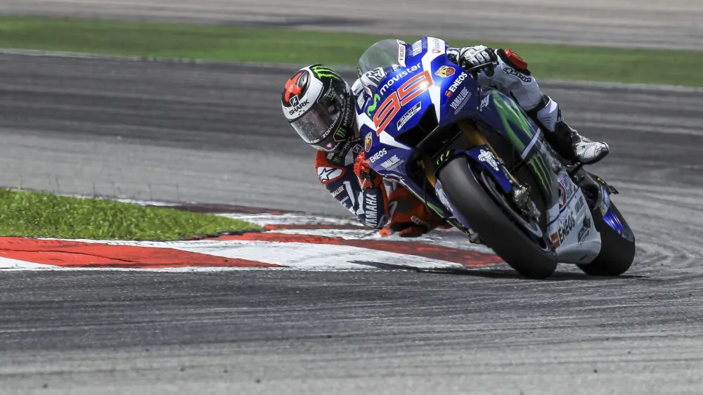 01 February 2016: Jorge Lorenzo of Movistar Yamaha MotoGP in action during the first day of official MotoGP testing session held at Sepang International Circuit in Sepang, Malaysia. (Photo By Hazrin Yeob Men Shah/Icon Sportswire) (Icon Sportswire via AP Images)