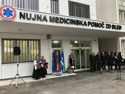 Otvoritev stavbe - nujna medicinska pomoč ZD Bled
