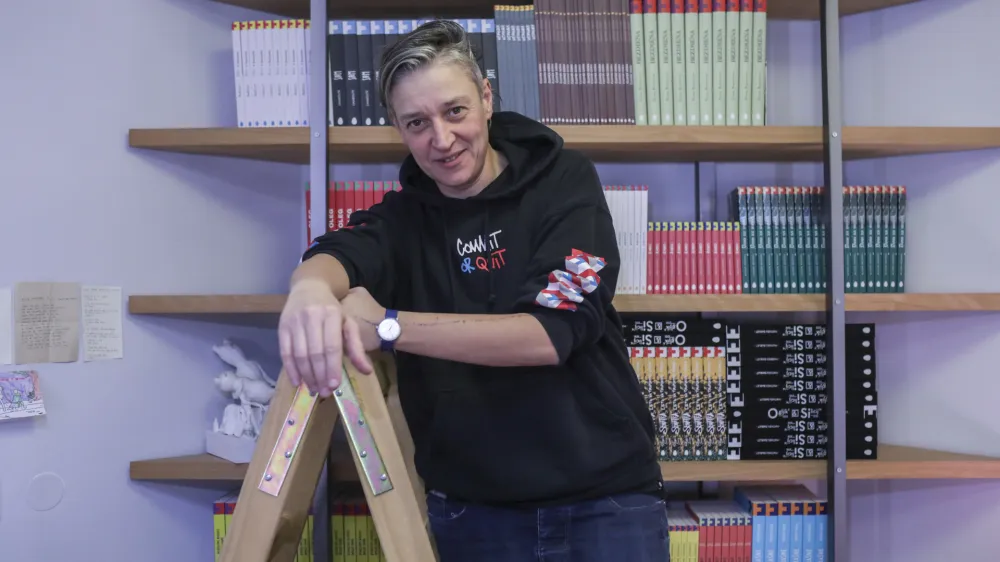 - 12.12.2022 - Anja Zag Golob, pesnica, urednica, kritičarka, dramaturginja in prevajalka  //FOTO: Jaka GasarOPOMBA: DNEVNIKOV OBJEKTIV &ndash; INTERVJU 2022