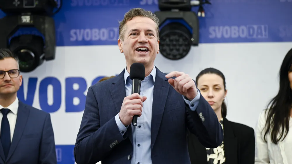 Gibanje SvobodaRobert Golob- 6.04.2024 &ndash; 1. festival SVOBODE, Zbilje.  //FOTO: Nik Erik Neubauer