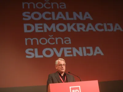 - Matjaž Han, minister za gospodarstvo, turizem in &scaron;port, novi predsednik SD,- 13.04.2024. Volilni kongres stranke SD, na katerem so delegati odločali o novem vodstvu in nadaljni poti socialne demokracije v Sloveniji.//FOTO: Bojan Velikonja