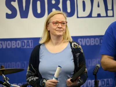 Gibanje SvobodaTamara Kozlovič- 6.04.2024 &ndash; 1. festival SVOBODE, Zbilje.  //FOTO: Nik Erik Neubauer