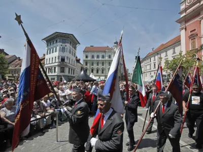 - Proslava ob 70. obletnici OF v organizaciji Zveze zdruenj borcev za vrednote NOB Slovenije -//Foto: Luka Cjuha