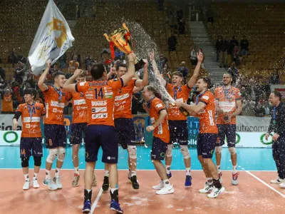 24.04.2024 - odbojka tekma finala ACH Volley &ndash; Calcit VolleyFoto: Luka Cjuha