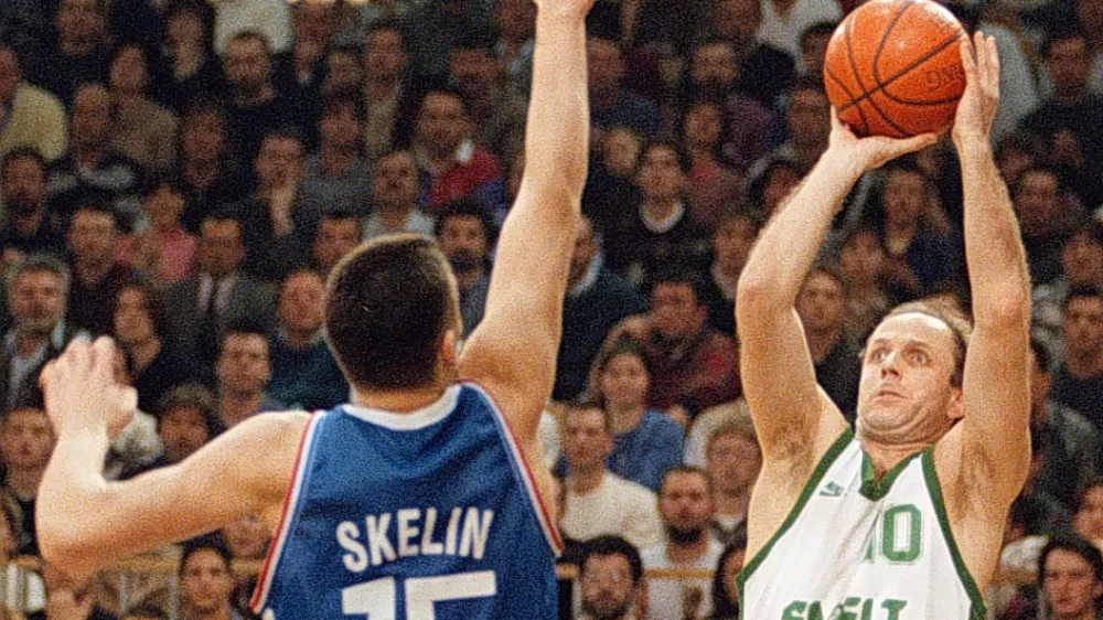 Du&scaron;an Hauptman, Ko&scaron;arka Olimpija Cibona / Foto: Luka Cjuha