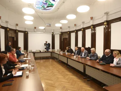 05.03.2024 - nadaljevanje pogajanj med zdravni&scaron;kim sindikatom Fides in vladno stranjoFoto: Luka Cjuha