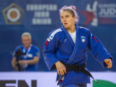 Hrvaska, Zagreb.Evropsko prvenstvo v judu v Zagrebu.Slovenska judoistka Andreja Leski.