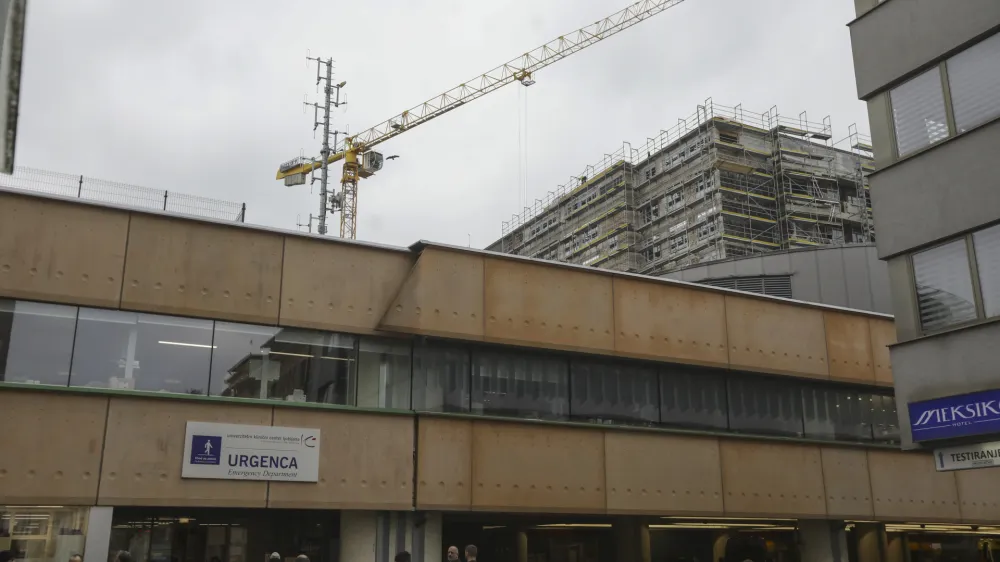 05.02.2024 - glavna stavba UKC Ljubljana - prenovaFOTO: Luka Cjuha