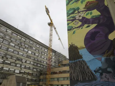 05.02.2024 - glavna stavba UKC Ljubljana - prenovaFOTO: Luka Cjuha