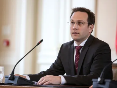 kandidat za Ustavnega sodnika RS DDr. Klemen Jaklič, predavatelj na ameri&scaron;ki Univerzi Harvard, kjer predava s področij ustavnega prava, moralne teorije, etike, človekovih pravic in demokracije.   - 21.03.2017 - javna predstavitev drugega kandidata za sodnika Ustavnega sodi&scaron;ča RS Klemna Jakliča v predsedni&scaron;ki palači -.    //FOTO: Luka Cjuha