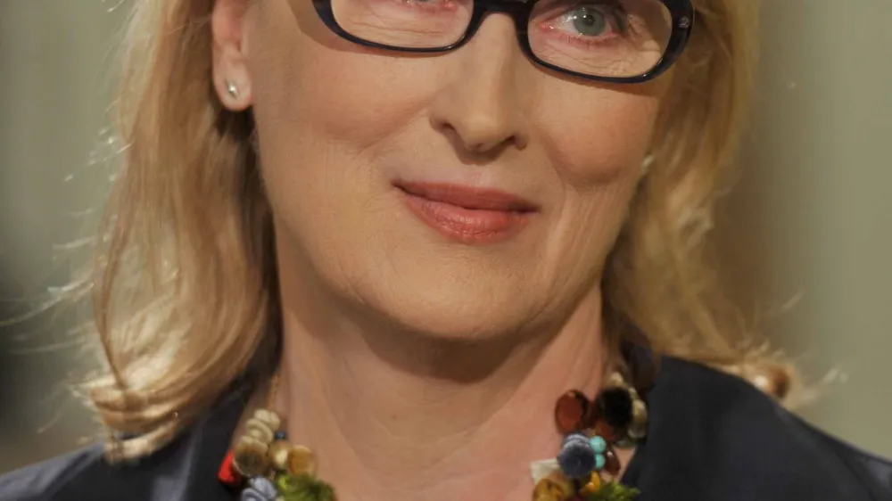 Actress Meryl Streep appears on the Andrew Marr Show in London January 8, 2012.  REUTERS/Jeff Overs-BBC/handout (BRITAIN - Tags: ENTERTAINMENT MEDIA PROFILE) NO ARCHIVES. FOR EDITORIAL USE ONLY. NOT FOR SALE FOR MARKETING OR ADVERTISING CAMPAIGNS. THIS IMAGE HAS BEEN SUPPLIED BY A THIRD PARTY. IT IS DISTRIBUTED, EXACTLY AS RECEIVED BY REUTERS, AS A SERVICE TO CLIENTS