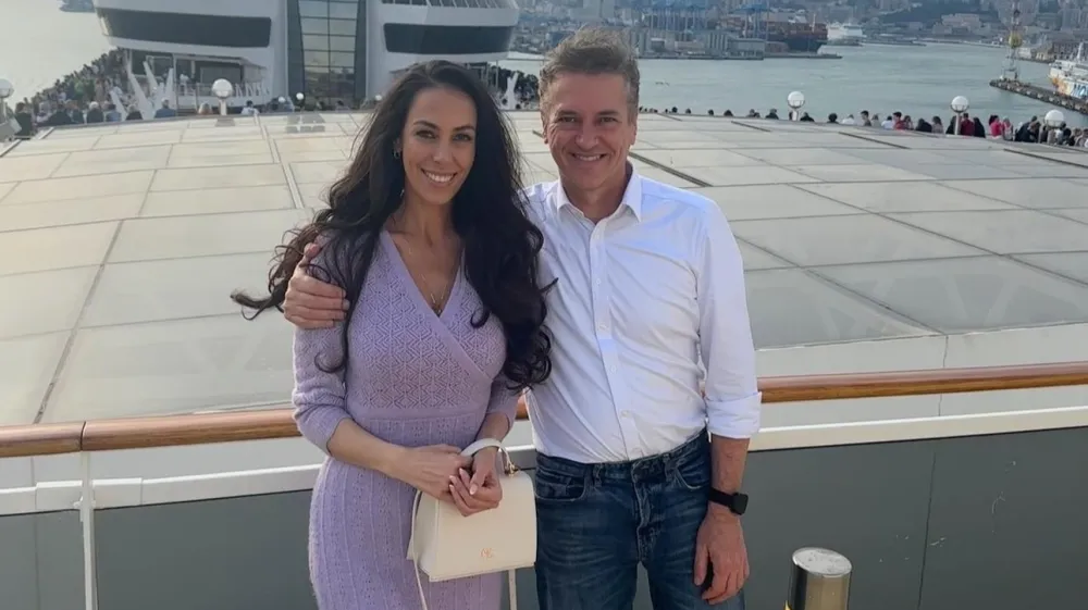 Tina Gaber in Robert Golob sta bila na križarjenju. F instagram