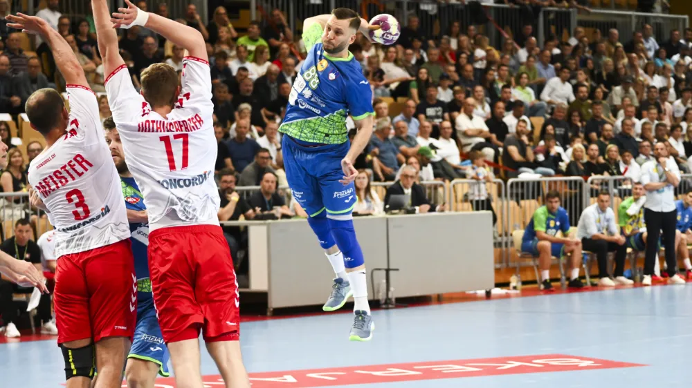 Aleks Vlah 09.05.2024 - SLOVENIJA:&Scaron;VICA, kvalifikacijska tekma za svetovno prvenstvo v rokometu, Koper, Slovenija