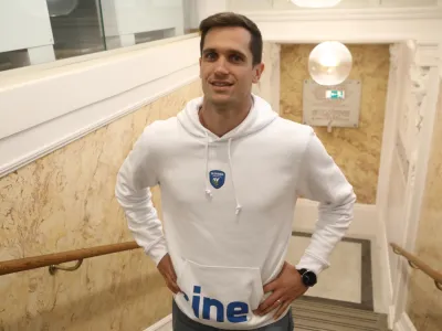 Gregor Ropret13.05.2024 - novinarska konferenca Odbojkarske zveze Slovenije pred začetkom svetovne lige narodovFOTO: Luka Cjuha