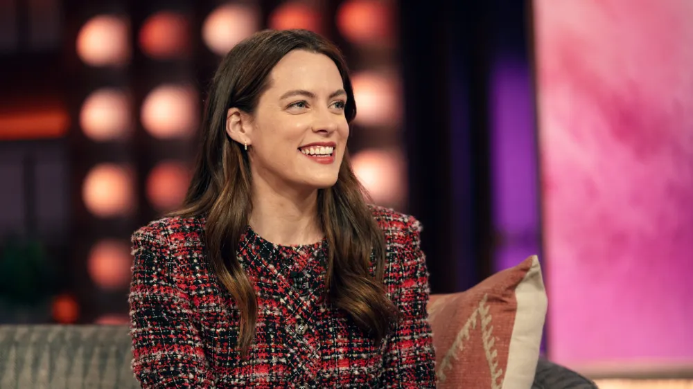 THE KELLY CLARKSON SHOW -- Episode 7I145 -- Pictured: Riley Keough -- (Photo by: Weiss Eubanks/NBCUniversal via Getty Images)