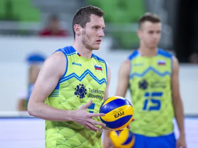 Tonček &Scaron;tern- 03.09.2019 &ndash; odbojka &ndash; Slovenija: Srbija, prijateljska tekma, mo&scaron;ki: //FOTO: Matjaž Ru&scaron;t