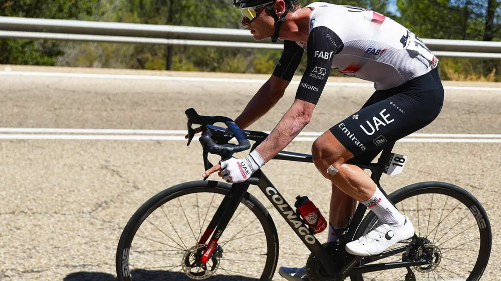 Vuelta Espana 2023 - 78th Edition - 6th stage La Vall d'Uix� - Observatorio Astrof�sico de Javalambre 183,1km - 31/08/2023 - Jay Vine (AUS - UAE Team Emirates) - photo Luis Angel Gomez/SprintCyclingAgency�2023
