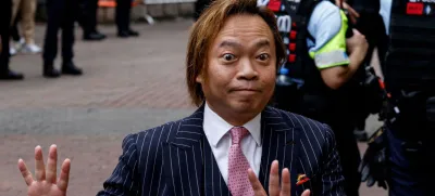 Lawrence Lau Wai-chung arrives at the West Kowloon Magistrates' Courts building, before the verdict of the 47 pro-democracy activists charged under the national security law, in Hong Kong, China, May 30, 2024. REUTERS/Tyrone Siu   TPX IMAGES OF THE DAY