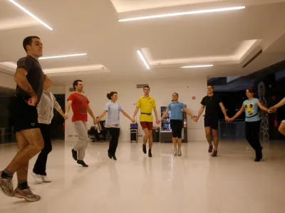 srbska folklora - Pravoslavni center - kulturno pastoralni center Srbske pravoslavne cerkvene občine v Ljubljani (SPCO) - Pre&scaron;ernova ulica//FOTO: Bojan Velikonja